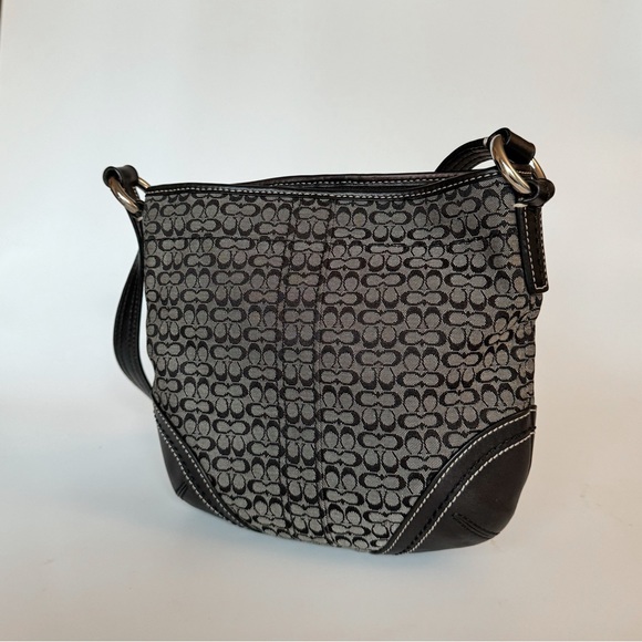 Coach Mini Signature Monogram Shoulder Bag - Picture 3 of 4